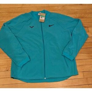 Nike Court Dri-FIT Rafa Nadal Full Zip Jacket Men's Size XL Green DV2885-345 NWT